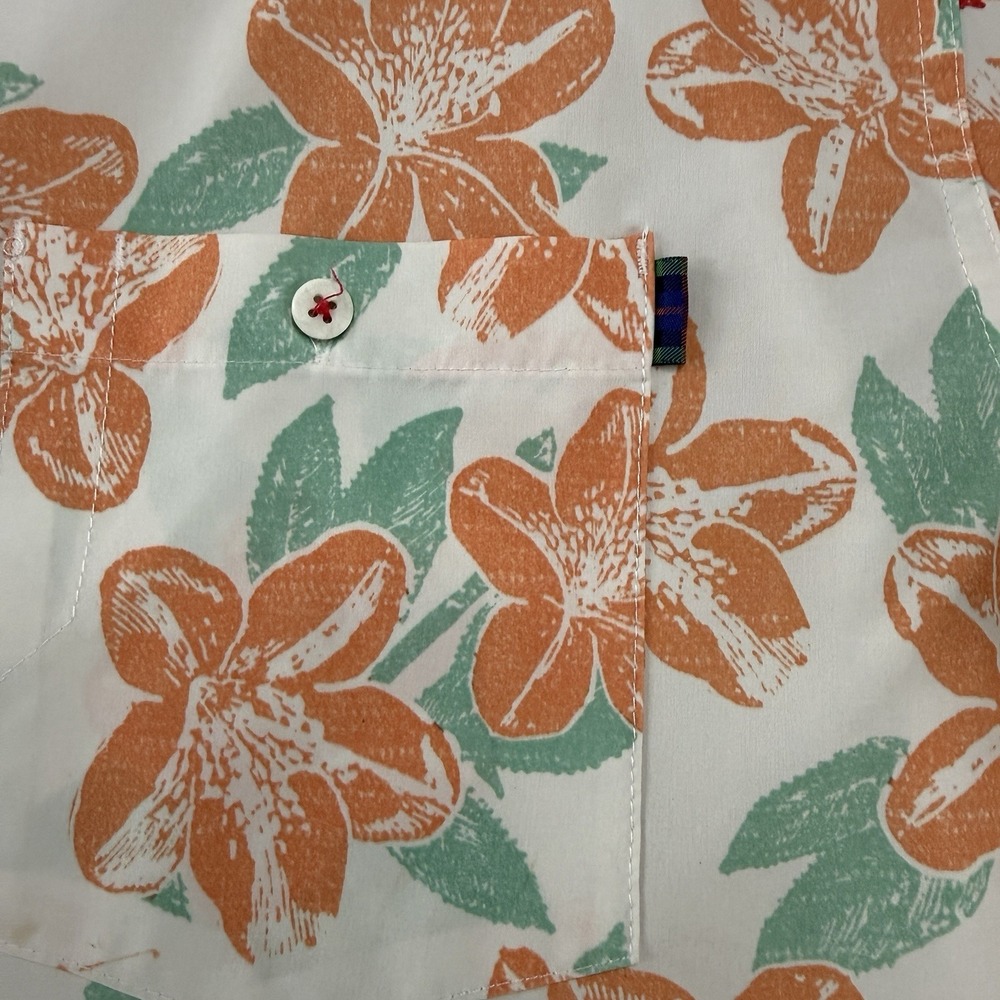 William Murray Button Front Shirt Men's Short Sleeve Size Large Floral Print - Picture 4 of 9